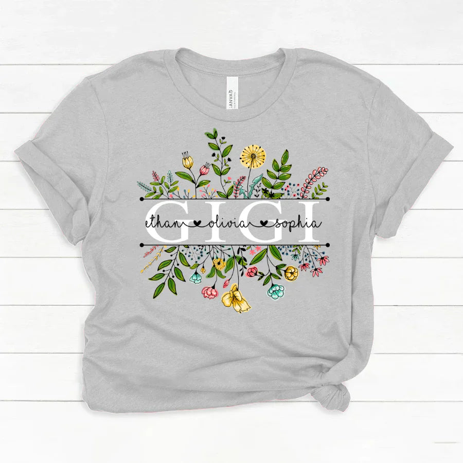Wildflowers Gigi And Grandkids Classic Canvas