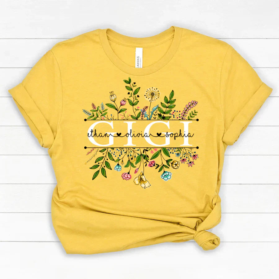 Wildflowers Gigi And Grandkids Classic Canvas