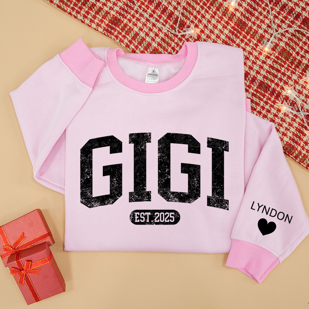 Personalized MIMI Sweatshirt EST 2025 – Custom Grandma Crewneck Gift for Birthday or Christmas