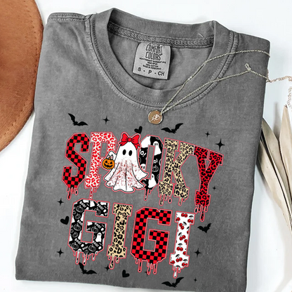 Custom Spooky Gigi Grandma Mama Mimi Halloween T-shirt