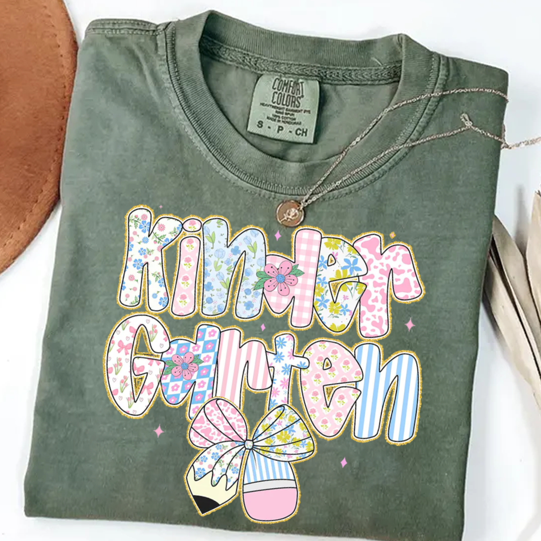 Preppy Back to School Floral Personalized