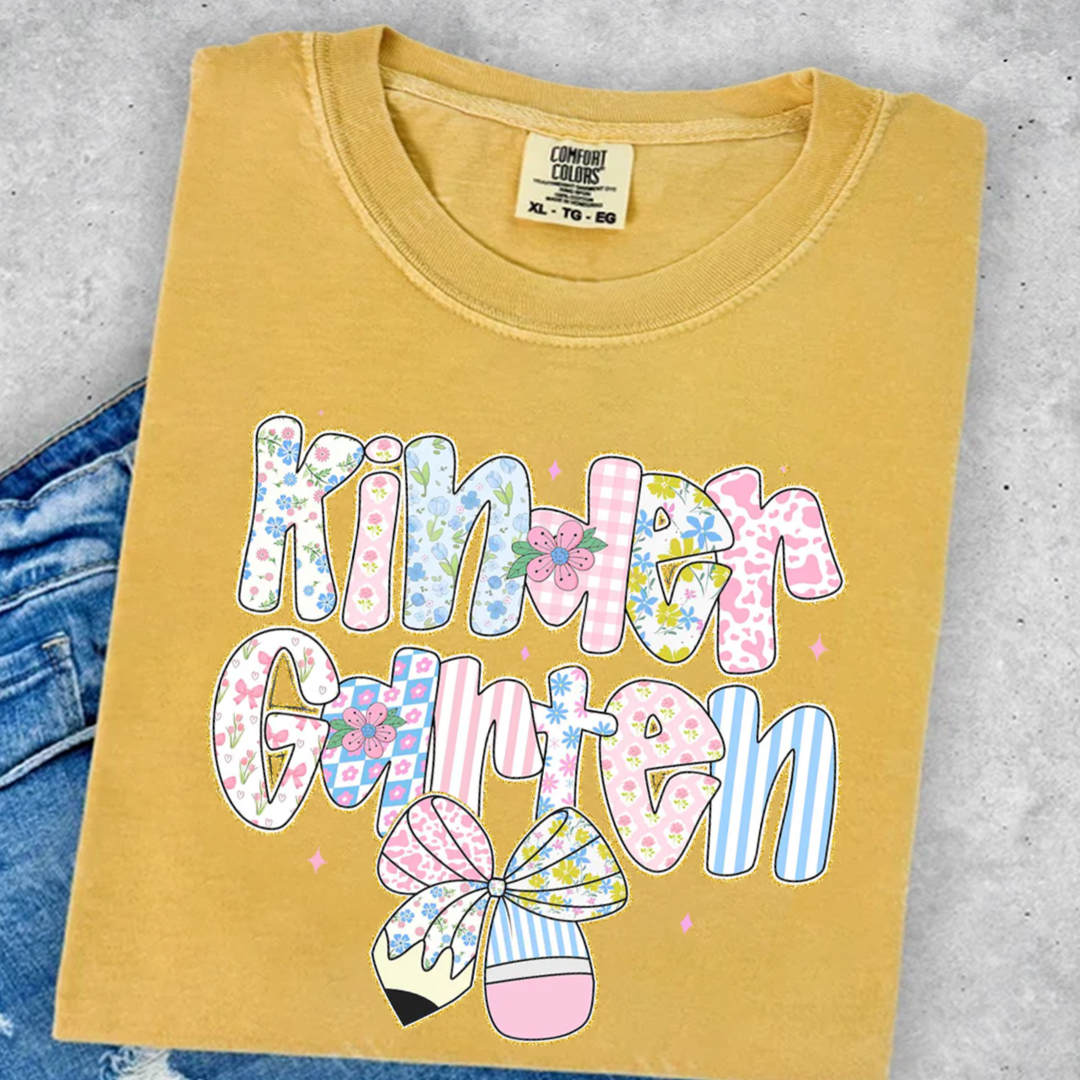 Preppy Back to School Floral Personalized