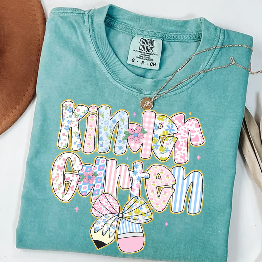 Preppy Back to School Floral Personalized