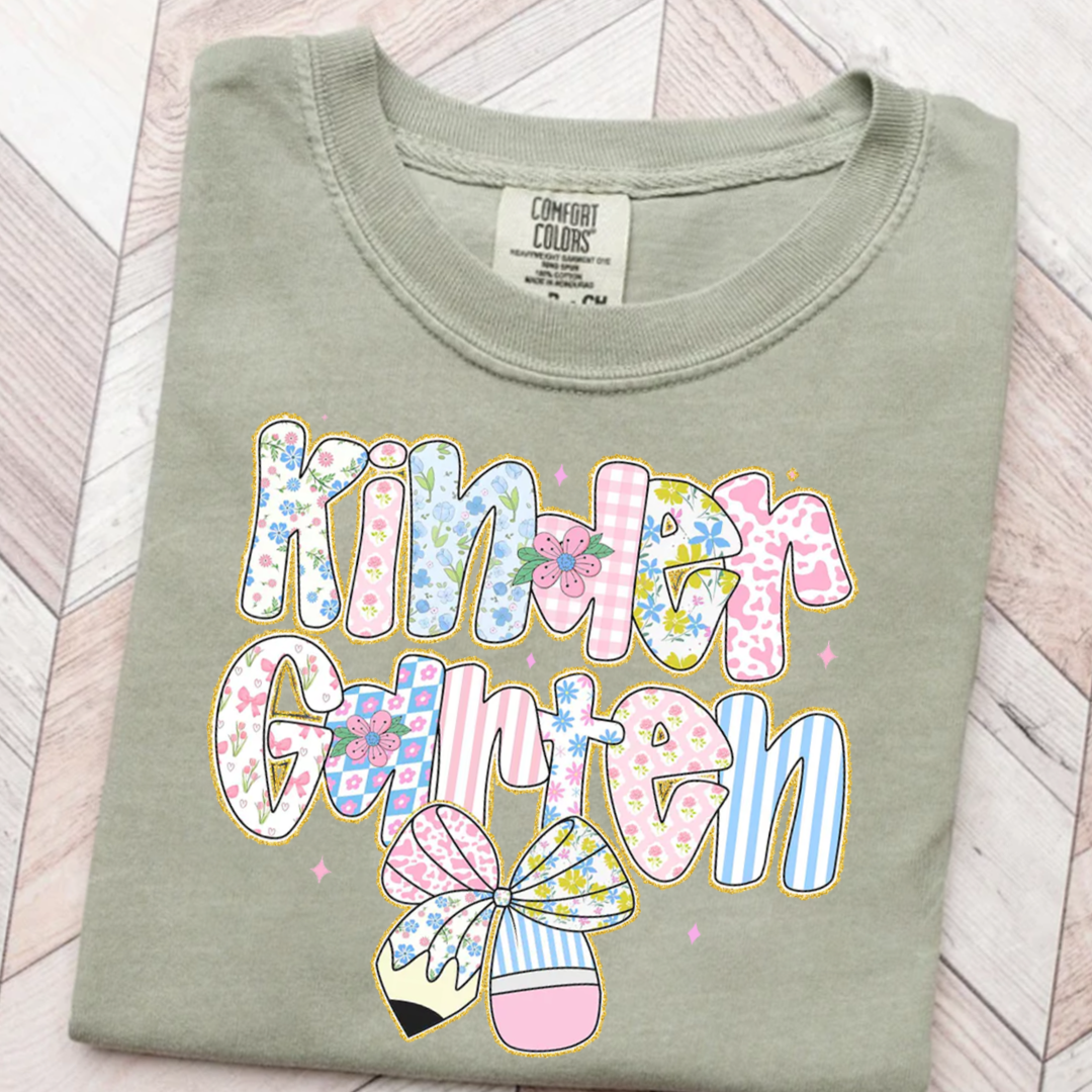 Preppy Back to School Floral Personalized
