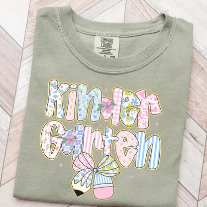Preppy Back to School Floral Personalized