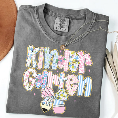 Preppy Back to School Floral Personalized