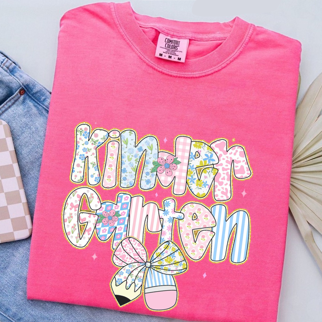 Preppy Back to School Floral Personalized