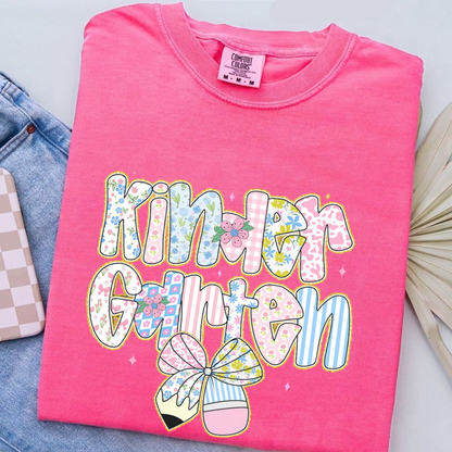 Preppy Back to School Floral Personalized