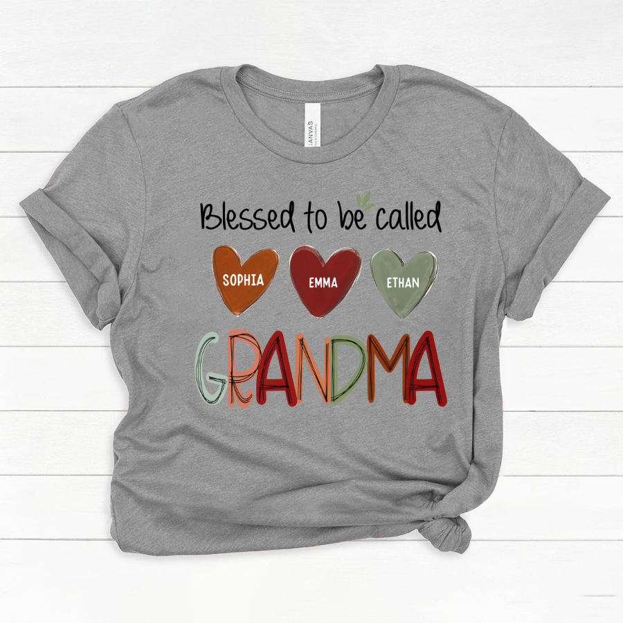 Blessed To Be Called Nana  And Kids  Autumn Fall CL01 Classic Canvas
