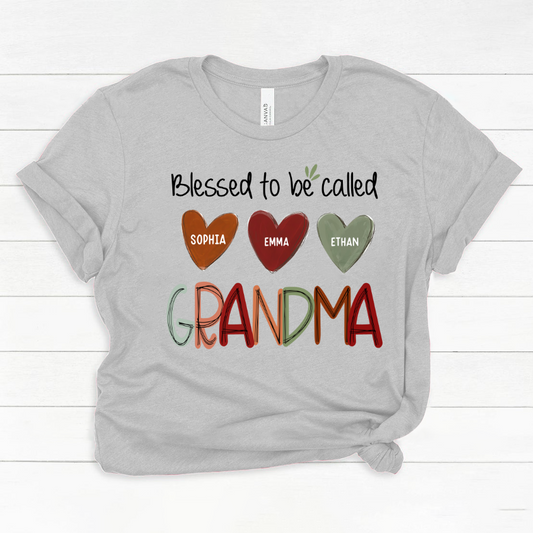 Blessed To Be Called Nana  And Kids  Autumn Fall CL01 Classic Canvas