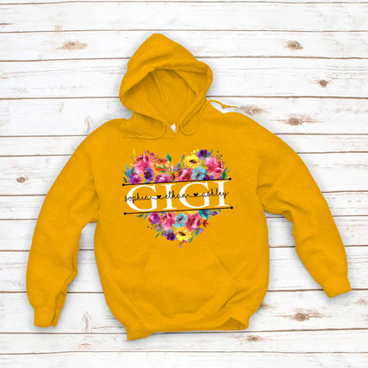 Bright Watercolor Floral Gigi And Grandkis CTH01 Hoodie