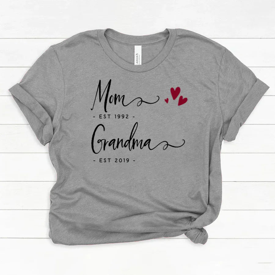 Personalized Mom EST Grandma EST Classic Canvas