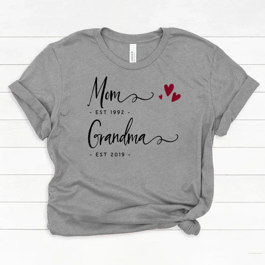 Personalized Mom EST Grandma EST Classic Canvas