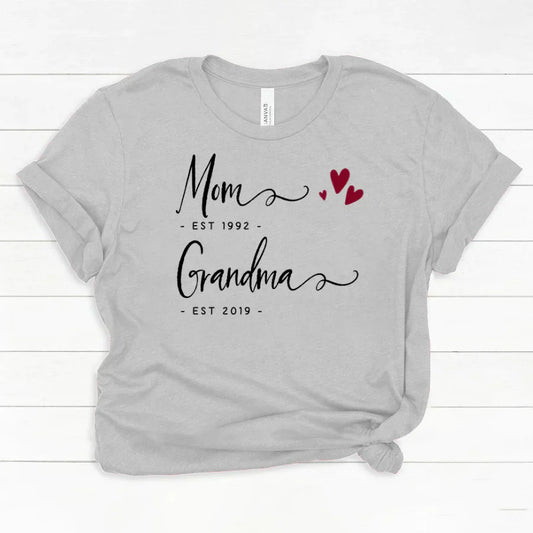 Personalized Mom EST Grandma EST Classic Canvas