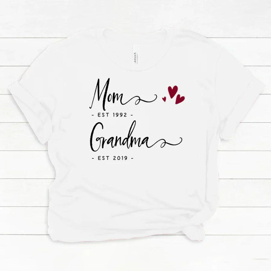 Personalized Mom EST Grandma EST Classic Canvas