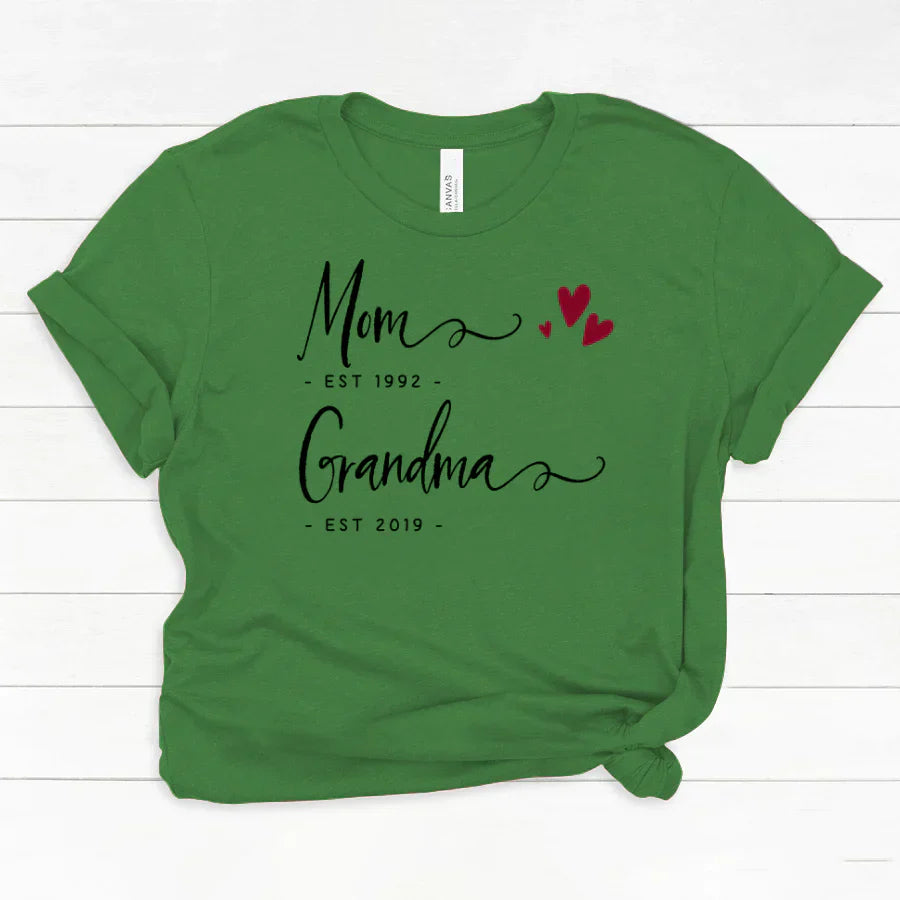 Personalized Mom EST Grandma EST Classic Canvas