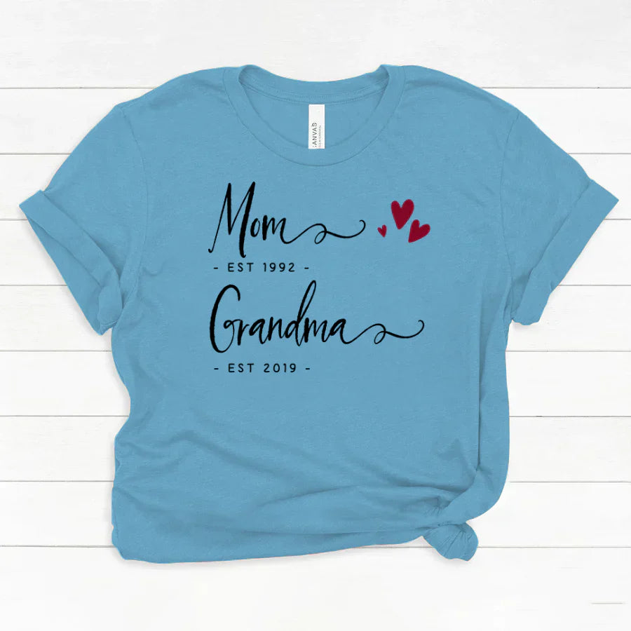 Personalized Mom EST Grandma EST Classic Canvas