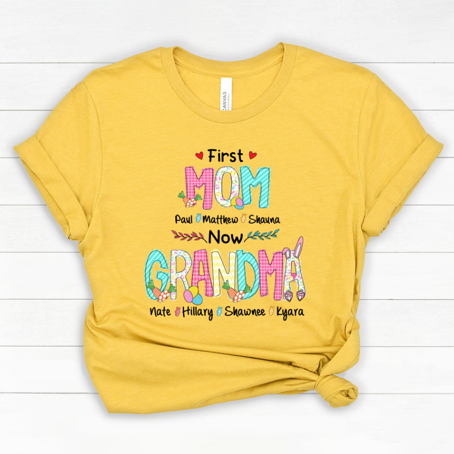 First Mom Now Grandma Easter Day Classic Canvas