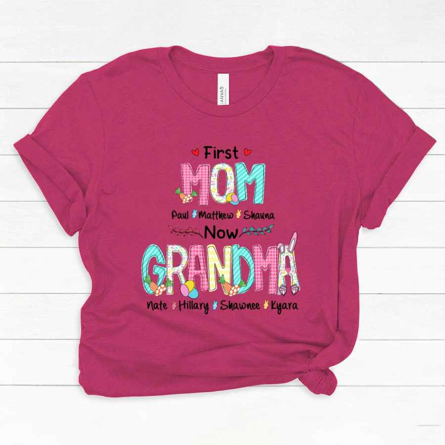 First Mom Now Grandma Easter Day Classic Canvas