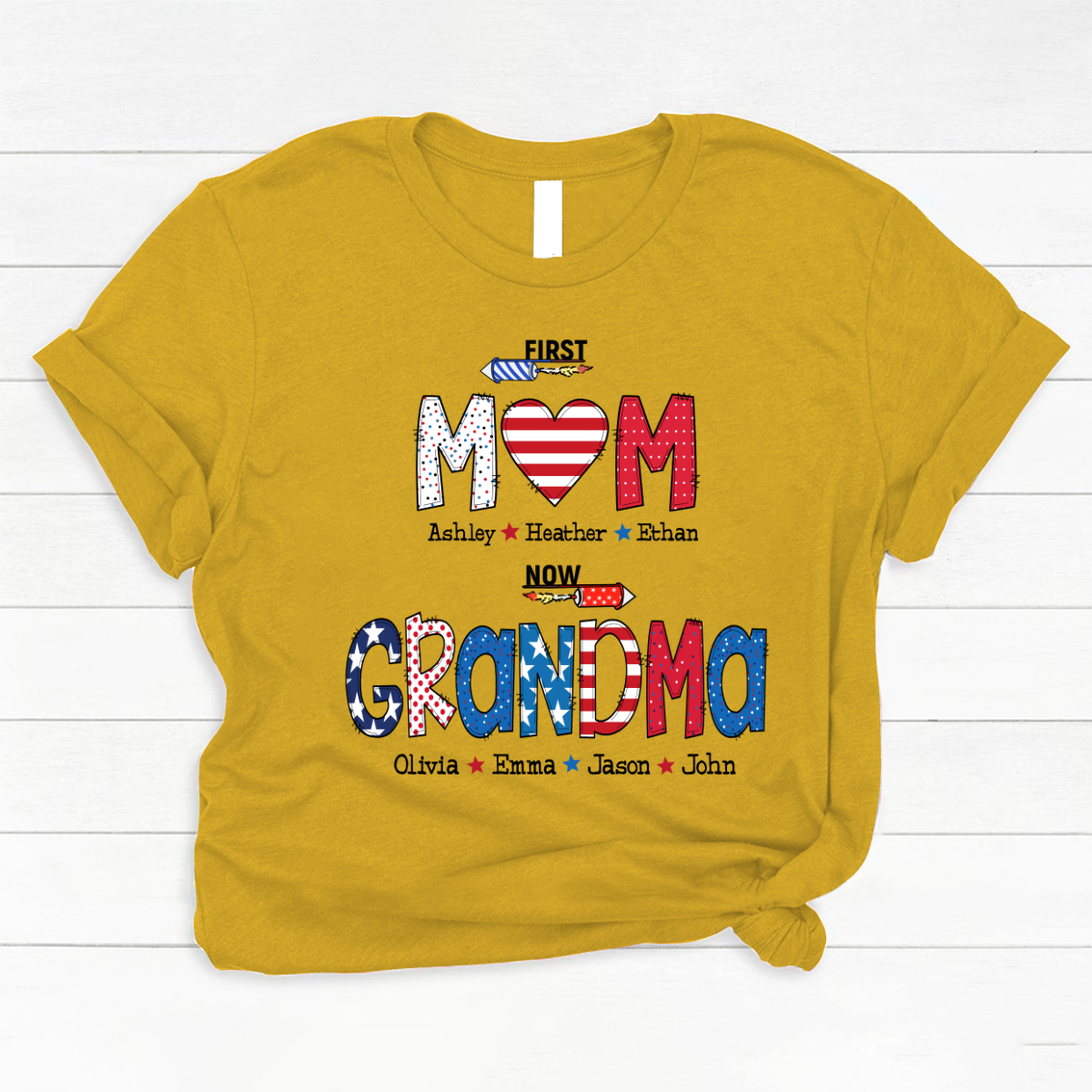 First Mom Now Grandma and grandkids Classic Canvas