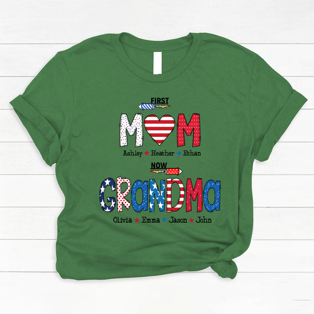 First Mom Now Grandma and grandkids Classic Canvas