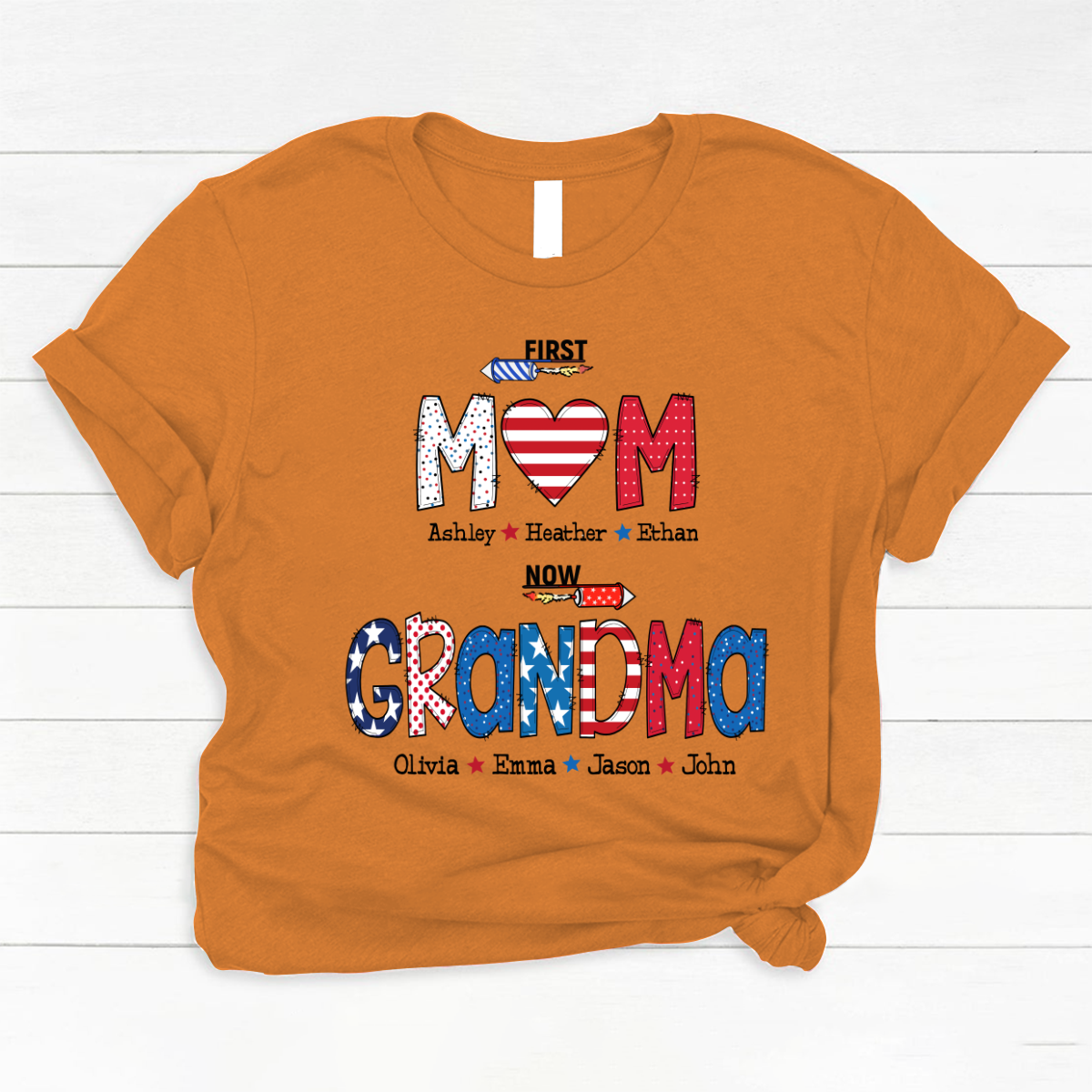 First Mom Now Grandma and grandkids Classic Canvas