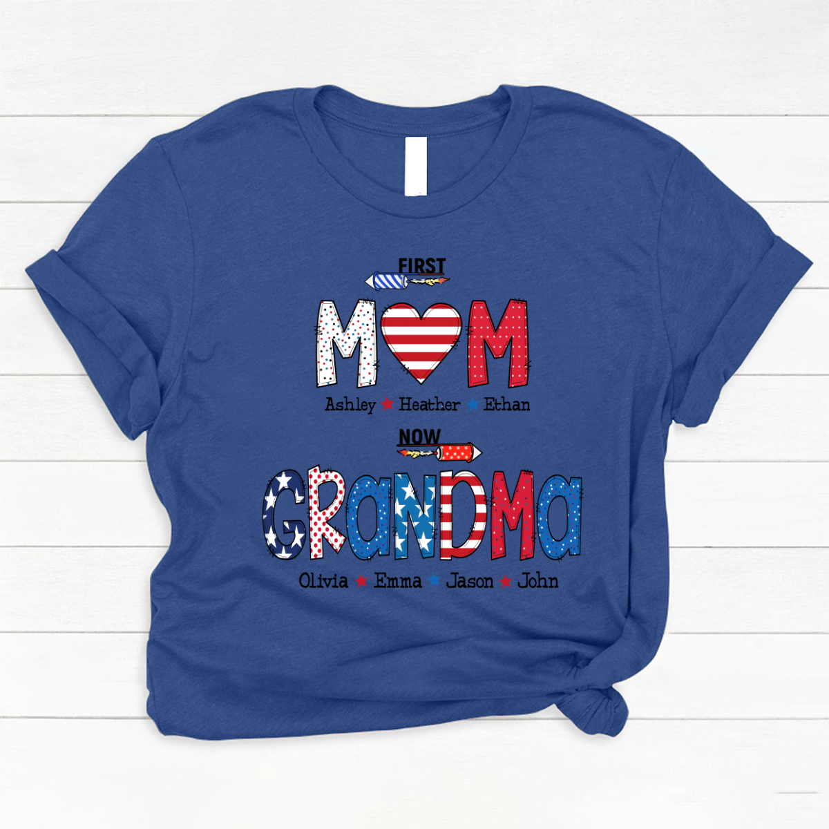 First Mom Now Grandma and grandkids Classic Canvas