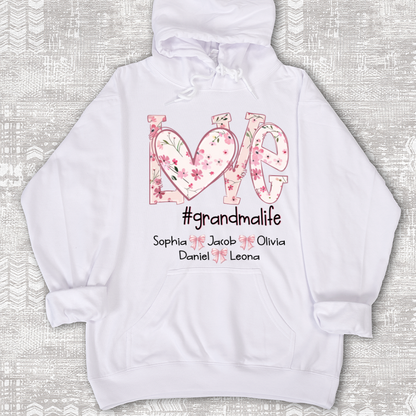 Flower Love Grandma Life Daisy Floral Mothers Day Gift Shirt