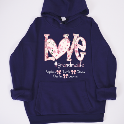 Flower Love Grandma Life Daisy Floral Mothers Day Gift Shirt