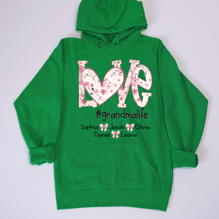 Flower Love Grandma Life Daisy Floral Mothers Day Gift Shirt