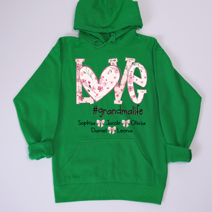 Flower Love Grandma Life Daisy Floral Mothers Day Gift Shirt