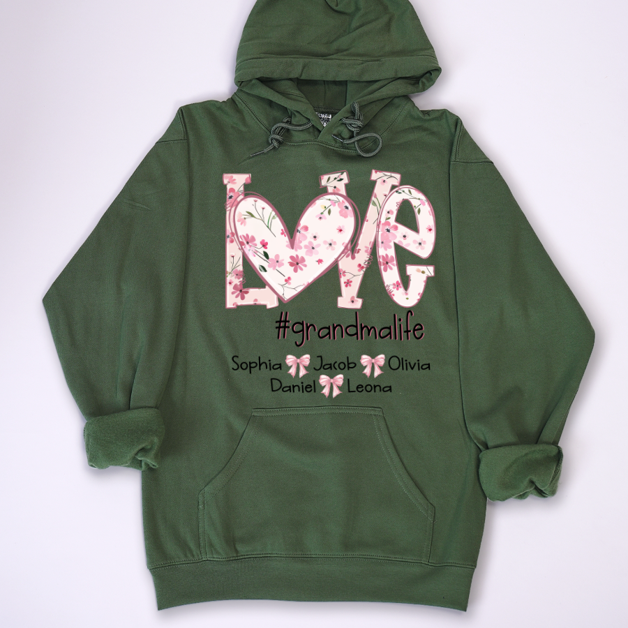 Flower Love Grandma Life Daisy Floral Mothers Day Gift Shirt