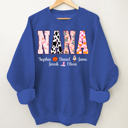 Ghost Halloween Fall Custom Nana And Grandkids Shirt