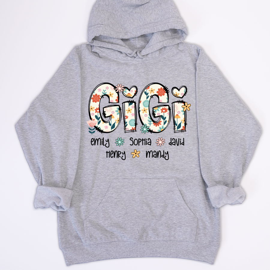 Gigi Mimi Grandma Boho Floral Custom Grandma And Grandkids