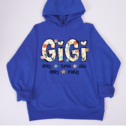 Gigi Mimi Grandma Boho Floral Custom Grandma And Grandkids