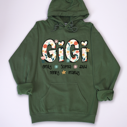 Gigi Mimi Grandma Boho Floral Custom Grandma And Grandkids