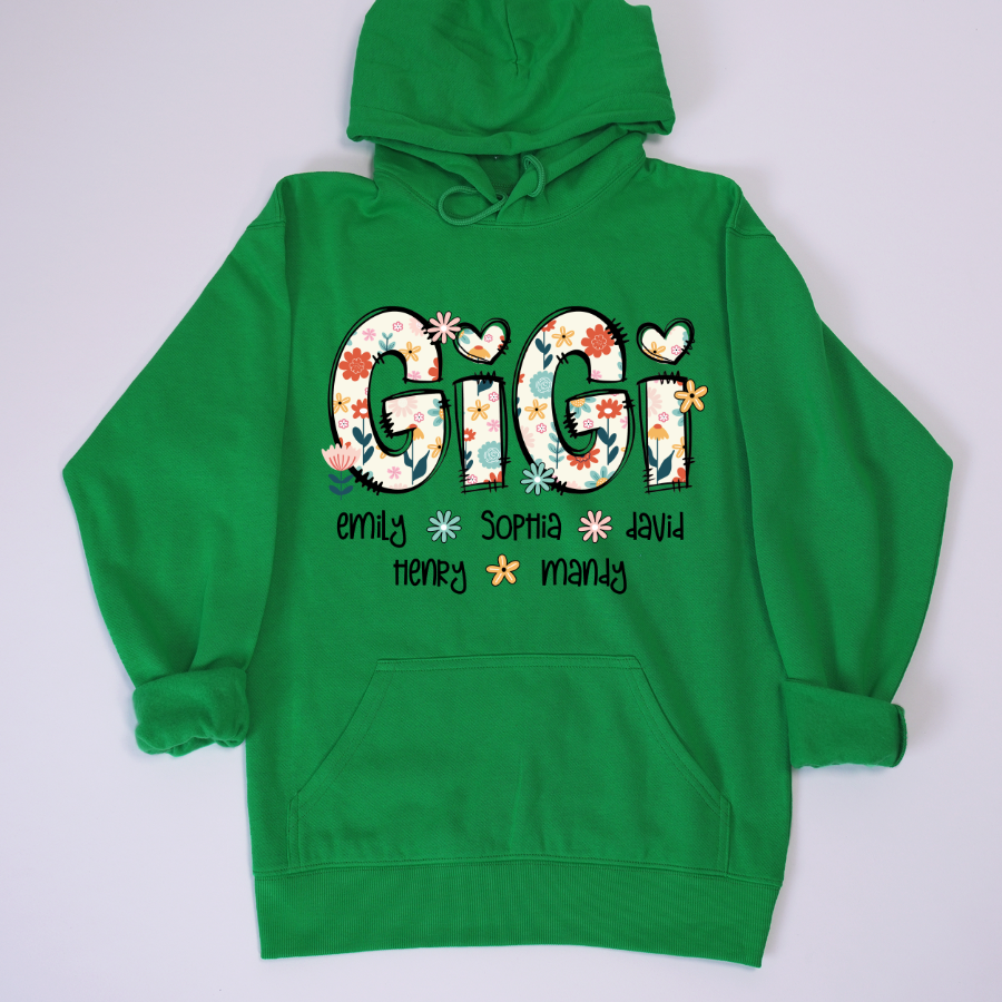 Gigi Mimi Grandma Boho Floral Custom Grandma And Grandkids