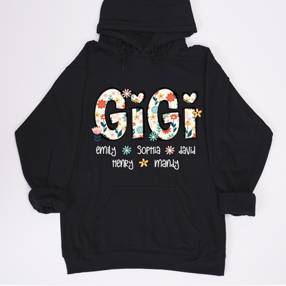 Gigi Mimi Grandma Boho Floral Custom Grandma And Grandkids