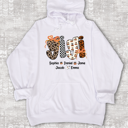 Gigi Pumpkin Spooky Custom Gigi And Grandkids Shirt