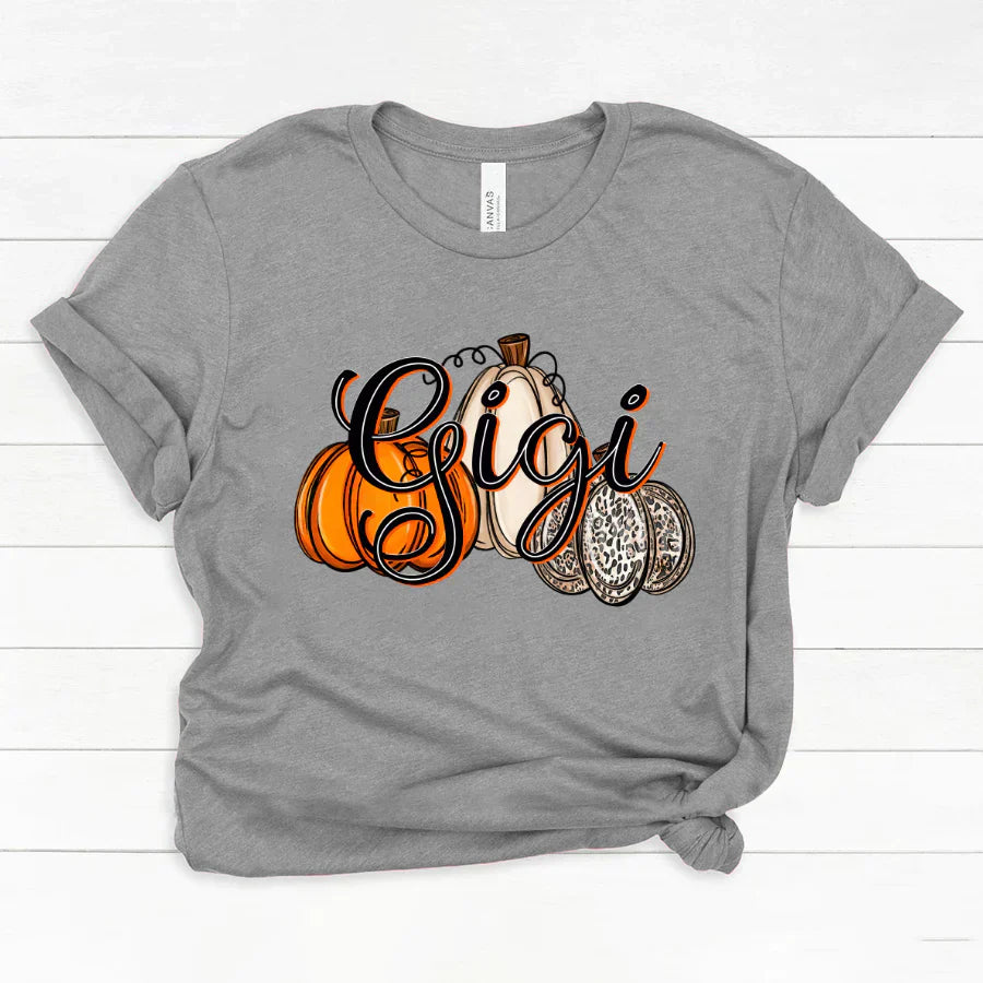 Gigi Pumpkins Leopard Autumn Classic Canvas
