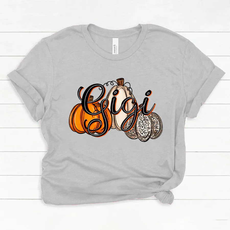 Gigi Pumpkins Leopard Autumn Classic Canvas