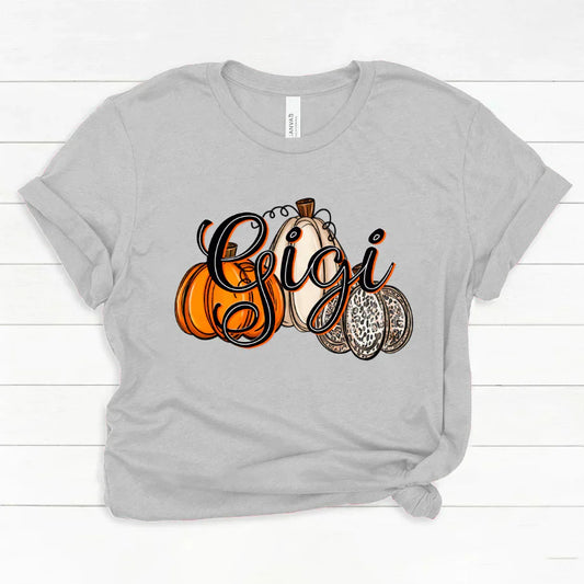 Gigi Pumpkins Leopard Autumn Classic Canvas
