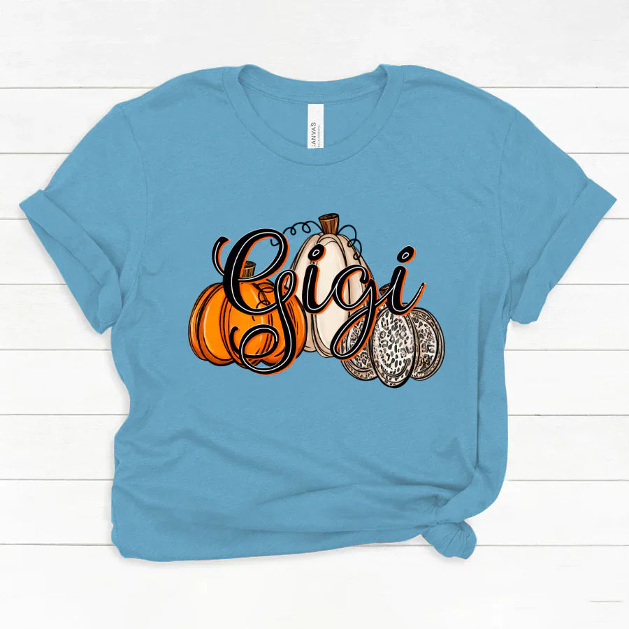 Gigi Pumpkins Leopard Autumn Classic Canvas