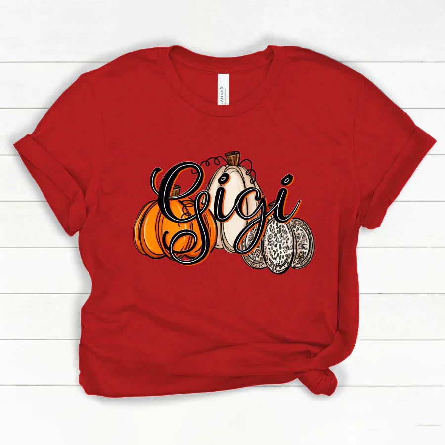 Gigi Pumpkins Leopard Autumn Classic Canvas