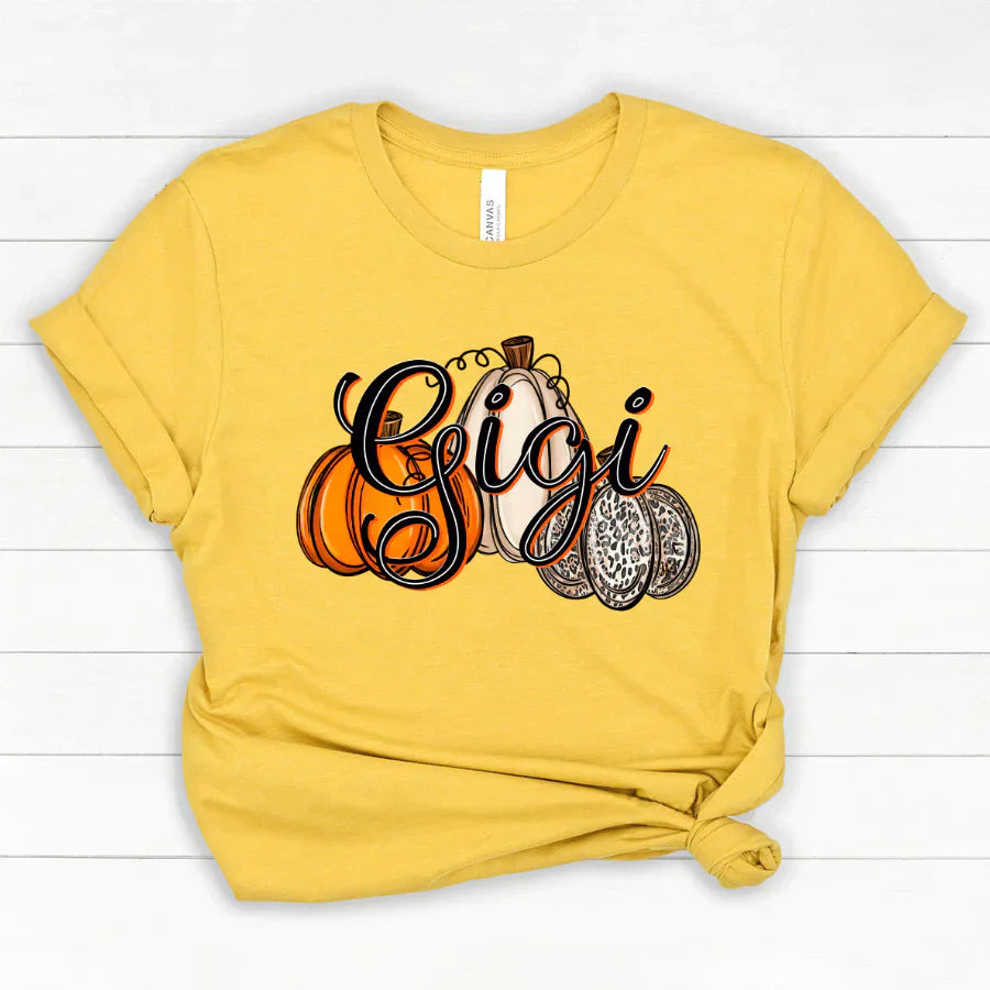 Gigi Pumpkins Leopard Autumn Classic Canvas