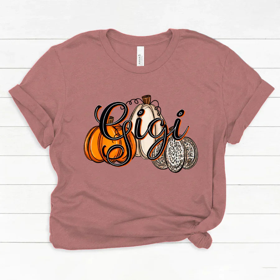 Gigi Pumpkins Leopard Autumn Classic Canvas