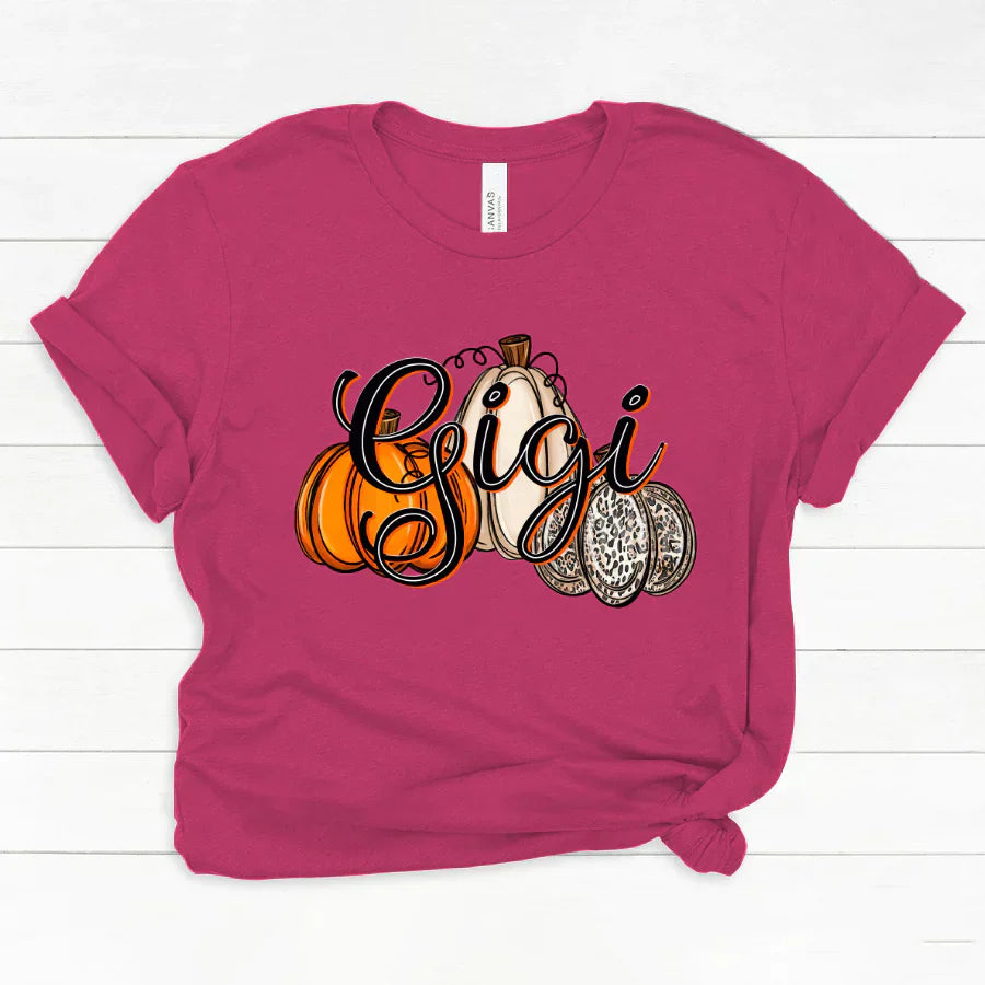 Gigi Pumpkins Leopard Autumn Classic Canvas