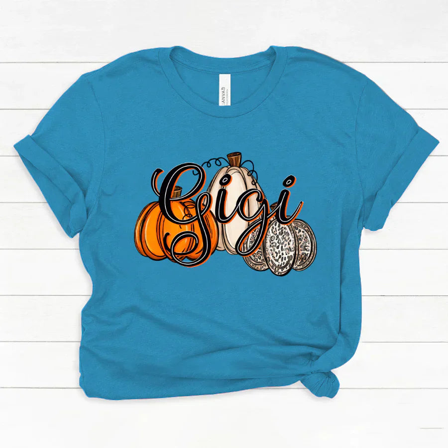 Gigi Pumpkins Leopard Autumn Classic Canvas