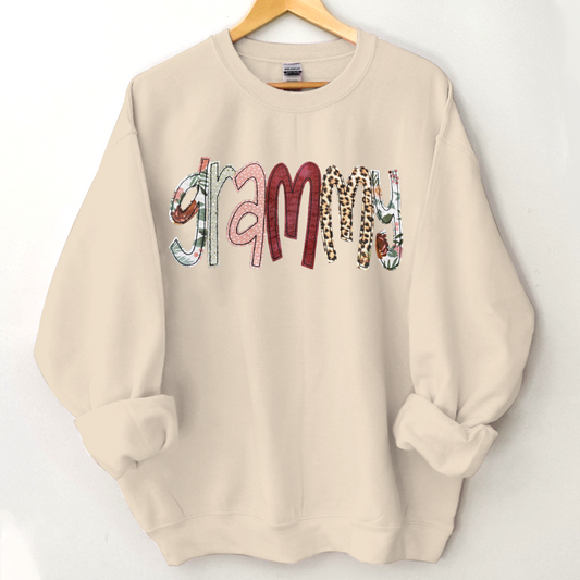 Grammy Nana Grandma Mimi Custom Name CTH01 Sweatshirt