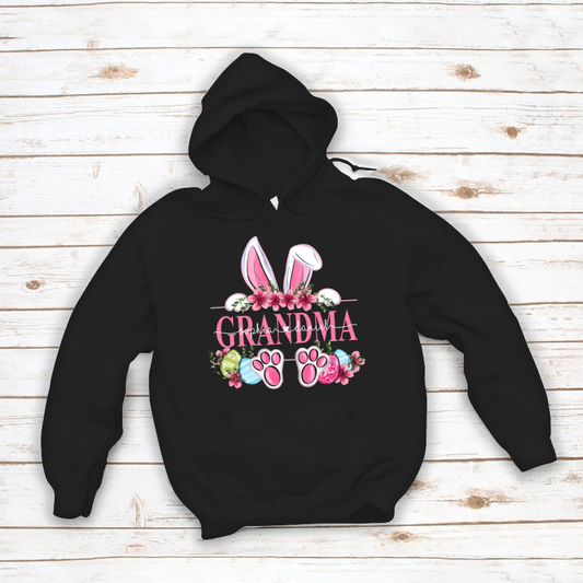 Grandma Bunny And Kids, Gift For Grandma, Grammy, Mama, Nana, Mimi, Mother Day CTH01 Hoodie